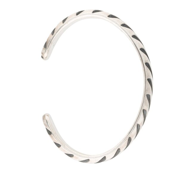 DAVID YURMAN STERLING SILVER 925 MODERN CABLE CUFF BRACELET - Picture 4 of 9